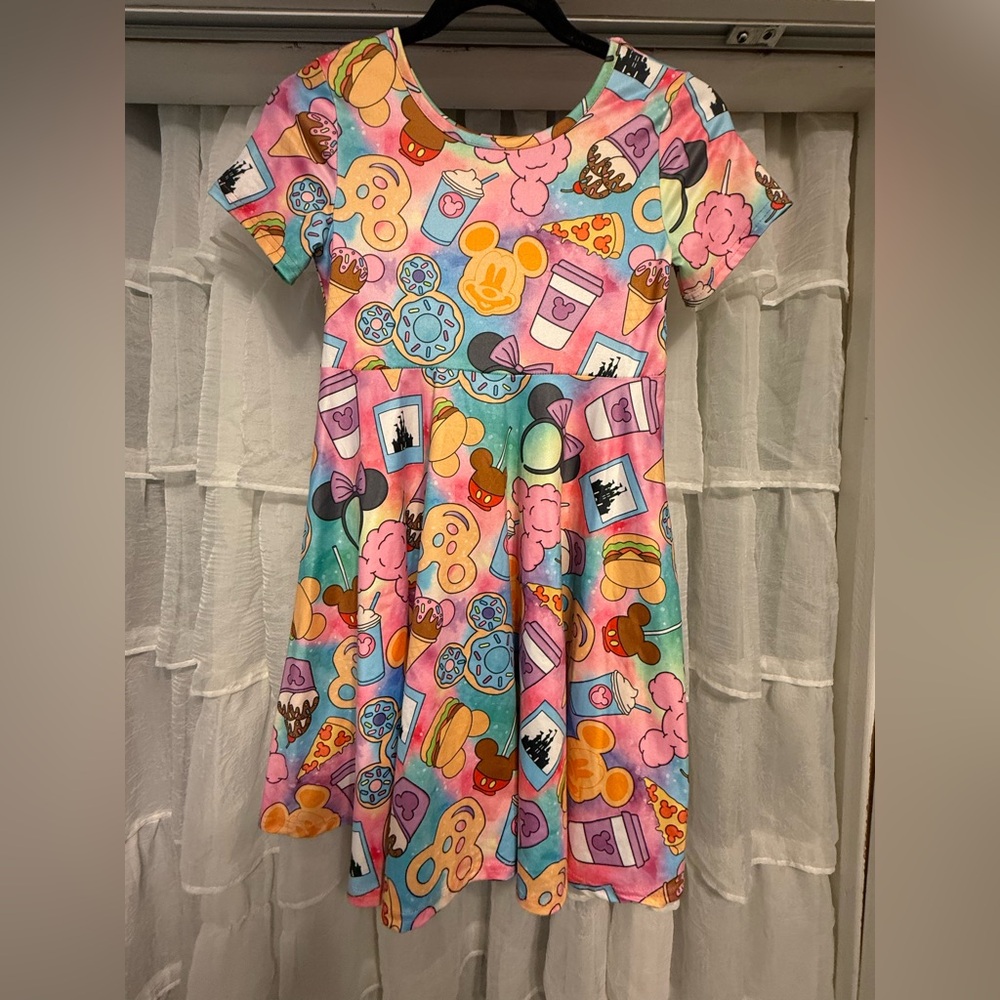 Wild Rich Kids Style Disney Snacks Twirl Dress NWOT Size (4XL) 11/12